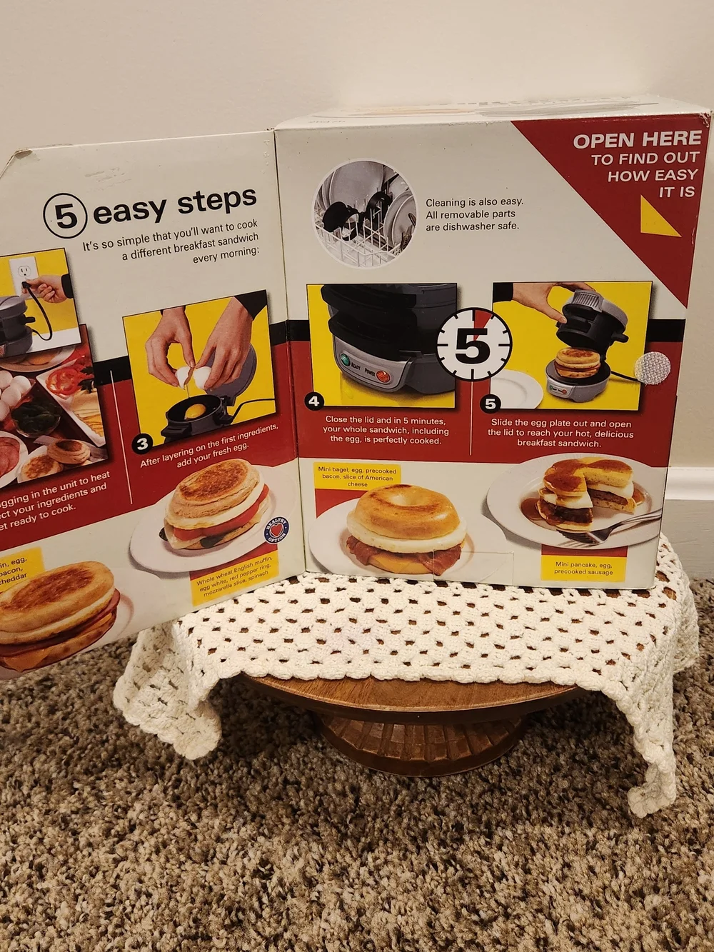 Hamilton Beach Breakfast Sandwich Maker #25475) NEW IN BOX